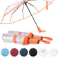 Windproof Travel Umbrellas for Rain and Sun (2 Count)