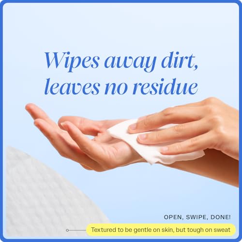 On-the-Go Armpit Cleansing Wipes – Individually Wrapped Underarm Cloths for Sweat & Odor – Biodegradable – Variety Scented Pack, 50 Count
