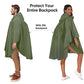 Rain Poncho for Adults with Zipper
