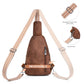 7L Sling Bag for Women Vegan Leather Crossbody Purse Chest Bags Fashionable Trendy Fanny Pack with Travel
