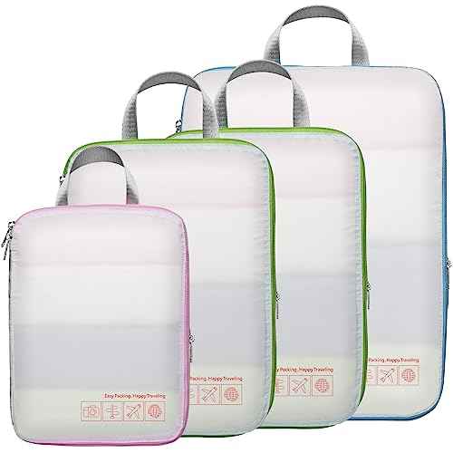 Compression Packing Cubes for Travel (4 Count)
