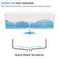 33"x19" White Undermount Sink Ledge Workstaion