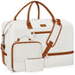 Weekender Bag for Women 21.5" Travel Duffel Large Carry On Bag 3PCS (3 Count)
