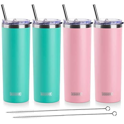 20 oz Stainless Steel Skinny Tumbler (4 Count)