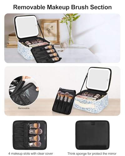Makeup Bag with LED Mirror