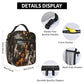 Vintage Dog Insulated Lunch Box for Women Men Retro Flower and Pet Lunch Bag for Travel