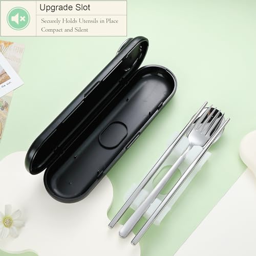 Travel Utensils with Case Cute (4 Count)