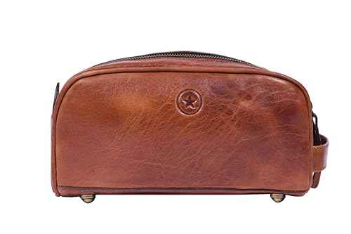 Leather Toiletry Bag for Men