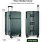 Super Large Aluminum Frame Zipperless Checked Luggage Front Pocket