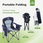 Folding Camping Chair Oversized Heavy Duty Padded Outdoor Chair (2 Count)