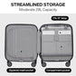 Underseat Carry on Luggage 16 Inch Hardshell PC Suitcase with Spinner Wheels TSA Lock for Travel