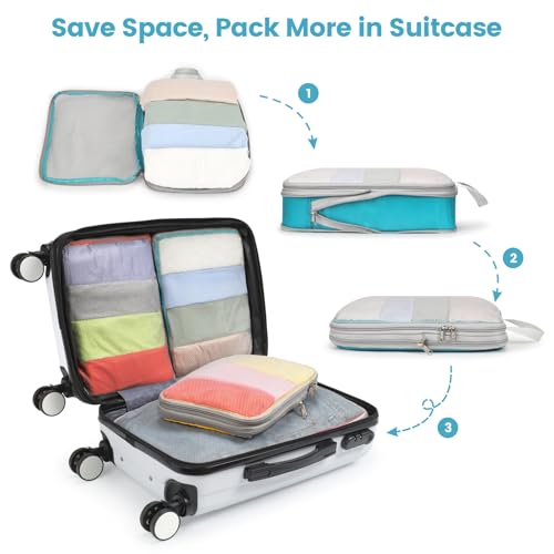 Mesh Compression Packing Cubes for Travel (5 Count)