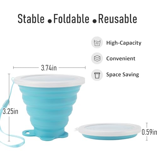 Silicone Collapsible Travel Cup (4 Count)