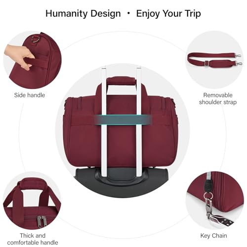 Small Underseat Carry On Luggage Bags for Travel with 10 Pockets