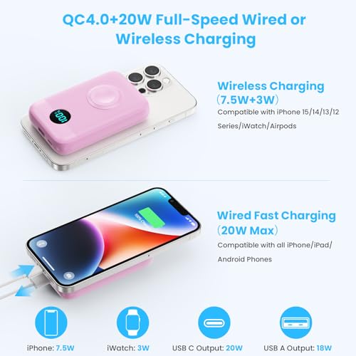 Magnetic Portable Charger 10800mAh
