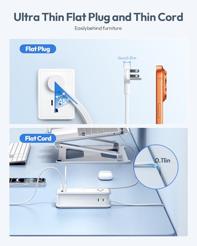 100W GAN Ultra Travel Power Strip (7 Count)