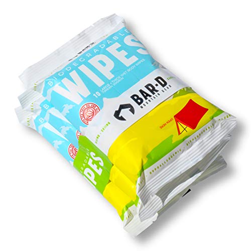Bar D Biodegradable Body Wipes with Tea Tree Oil & Aloe Vera (30 Count)