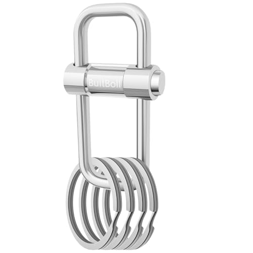 Key Chain Heavy Duty Lock Key Ring Keychain Clip Key Holder Organizer for Home Car Keys Women Men