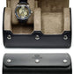 Watch Travel Case for Men Leather Watch Roll for Travel Organizer and Display 2 Watch Case Full (51 Count)