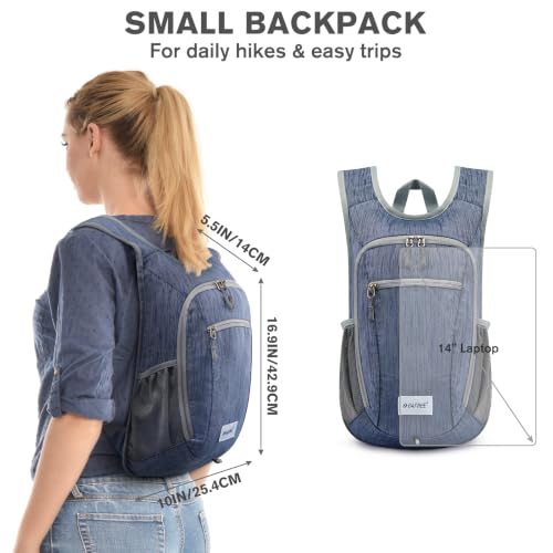 10L 15L Hiking Backpack Lightweight Packable Hiking Daypack Small Travel Outdoor Foldable Shoulder Bag