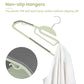 Heavy Duty Plastic Hangers 50 Pack with Non (52 Count)