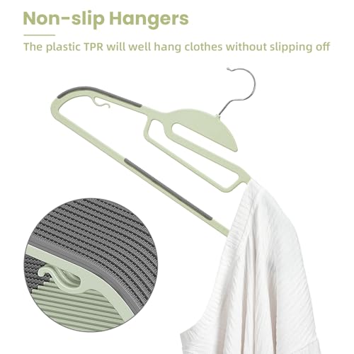 Heavy Duty Plastic Hangers 50 Pack with Non (52 Count)