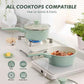 Ceramic Nonstick Saucepan with Lid 1.5 QT