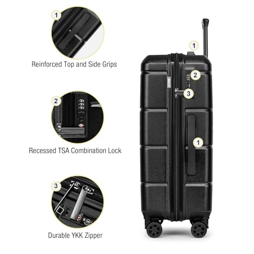Luggage Sets 2 Piece Suitcase Set Hardshell 20 inch