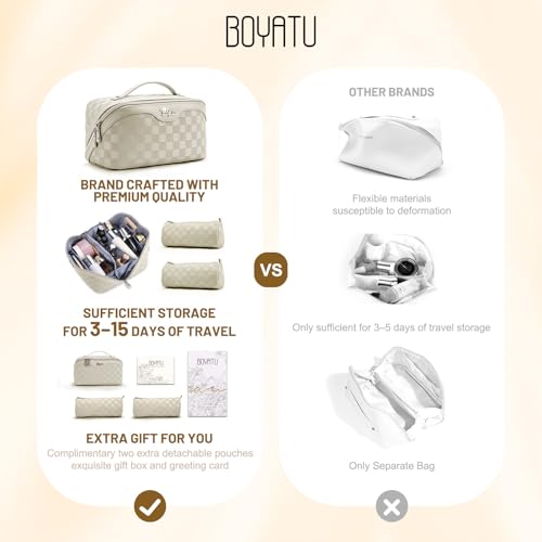 Travel Makeup Bag Organizer