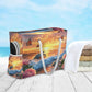 Large Beach Bags Totes Canvas Tote Shoulder Bag Soft Wave Water Resistant Bags for Gym Travel Daily Ocean