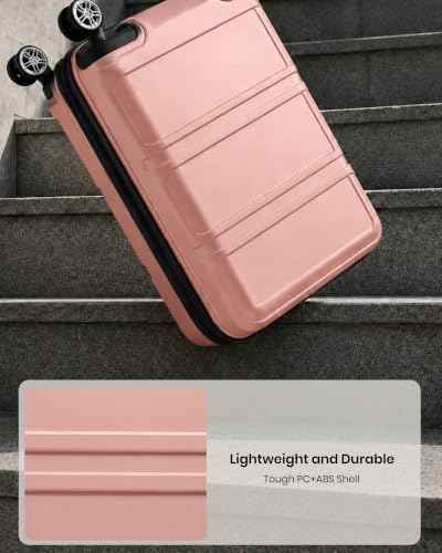 24 Inch Luggage Suitcase with Spinner Wheels TSA Lock