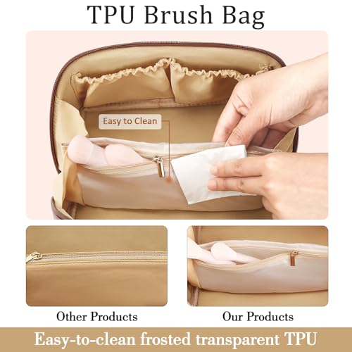Initial Makeup Bag Personalized Gift for Women Teen Girls