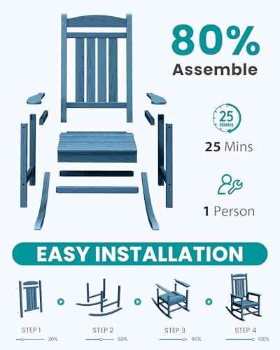 Outdoor Rocking Chair Set of 2 (2 Count)