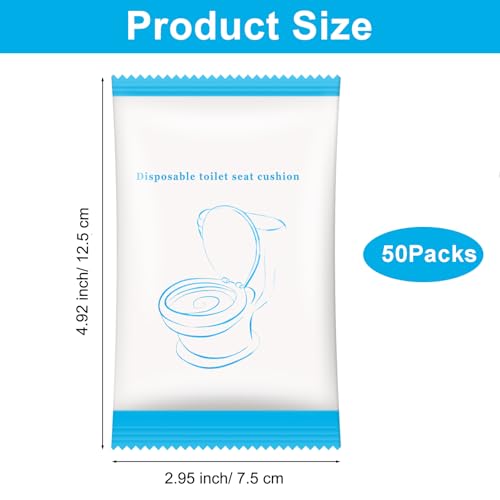 50 Pack Disposable Toilet Seat Cover (50 Count)