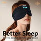 Sleep Mask Bluetooth 5.4 Headphones Soft Wireless Headband Eye Mask Blackout with Microphone