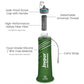 Collapsible Water Filter Bottle with 0.01 Micron Filtration