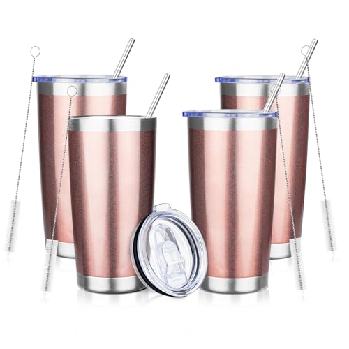 20oz Tumbler with Straw and Brush