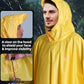 Hooded Rain Poncho for Adult Waterproof Lightweight Raincoat
