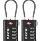 TSA Approved Luggage Locks with Search Alert Indicator (2 Count)