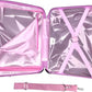 2-in-1 Kids 18” Suitcase & Ride-On Luggage -Lightweight Tow-Along Toddler Luggage With Wheels (Princess)