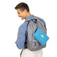 Premium Soft Lightweight Travel Blanket Pillow Compact Teal Blue