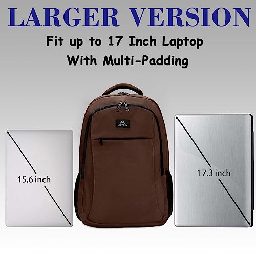 Brown 17.3 Inch Laptop Backpack