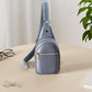 Sling Bag for Women Vegan Leather Small Fanny Pack Crossbody Bags Chest Bag for Women Navy Blue