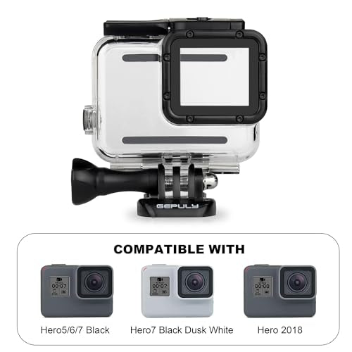 Waterproof Case with Dive Filter for GoPro Hero 2018 7 6 5 Black