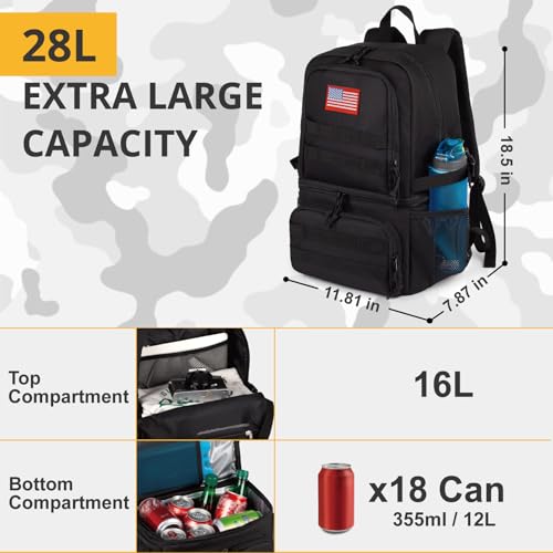 Tactical Double Deck Cooler Backpack for Men