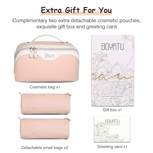 Travel Makeup Bag Organizer Cosmetic Bag (3 Count)