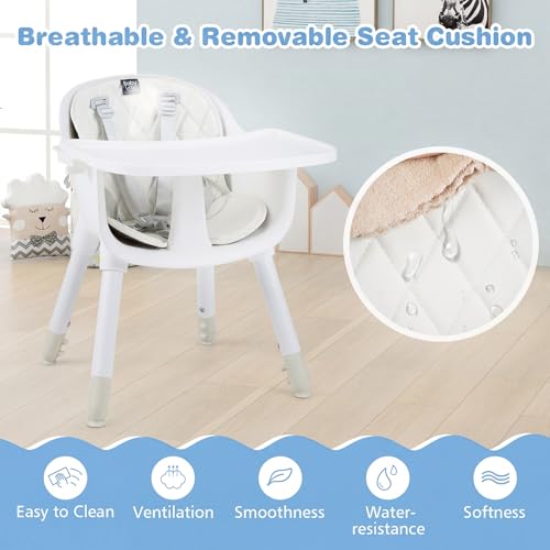 High Chair 5 in 1 Convertible Highchair for Babies & Toddlers