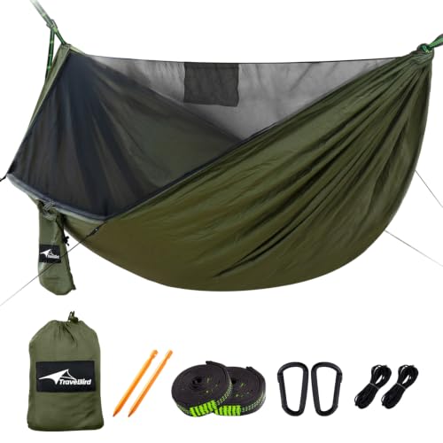 Camping Hammock with Mosquito Net and Ridge Rope