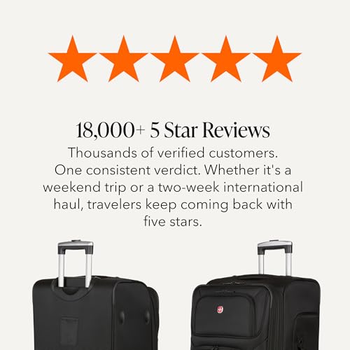 Sion Softside Expandable Spinner Luggage Durable Lightweight Travel Suitcase