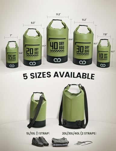 Dry Bag Waterproof Backpack with Phone Pouch 5L
